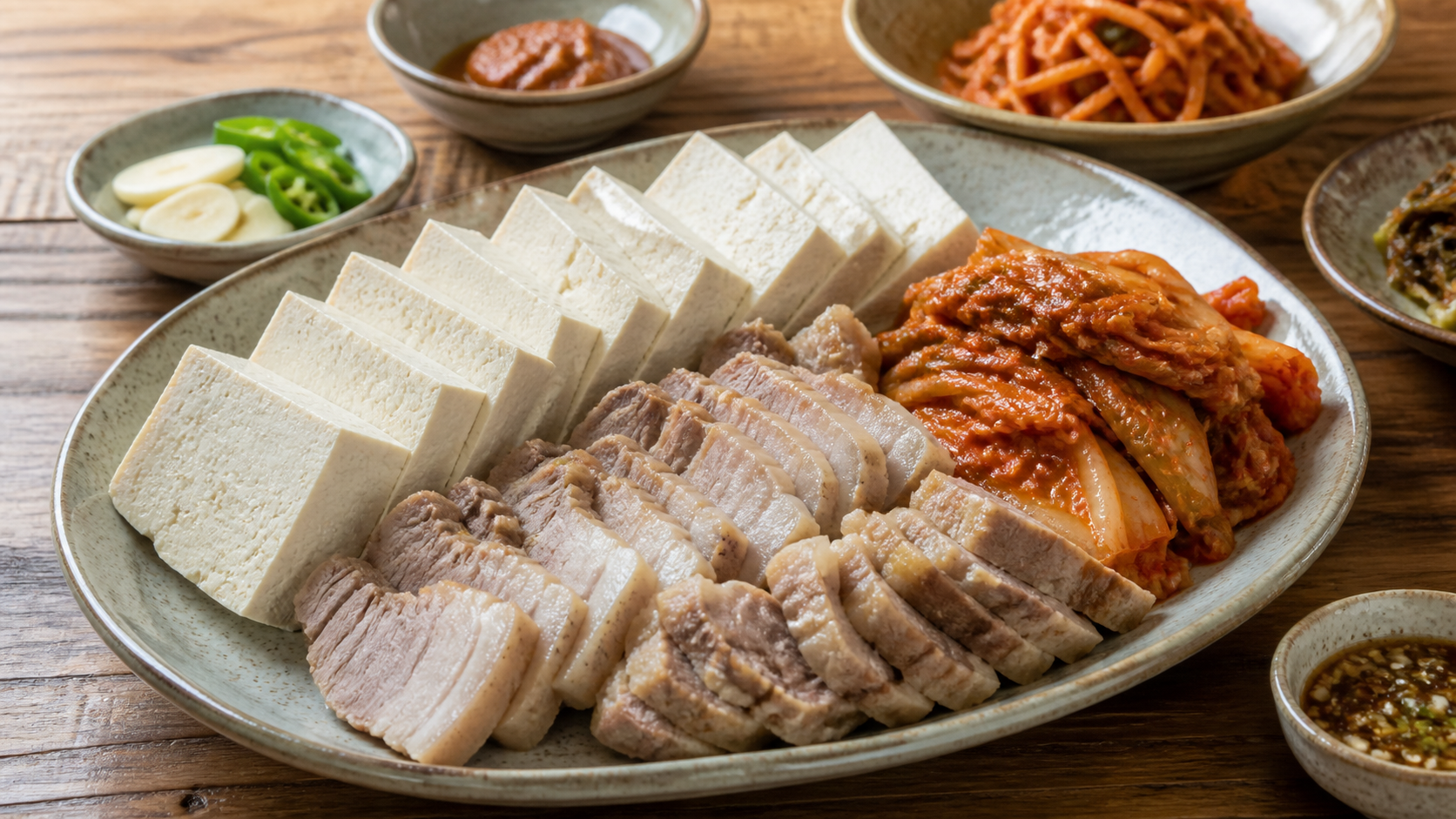 송파 두부김치보쌈 한 상 이해용 이미지